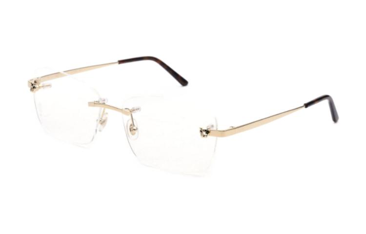 

Очки с прямоугольными линзами Cartier, золото