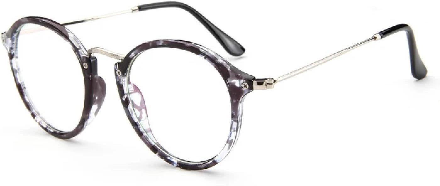 

Солнцезащитные очки с защитой UV400 | Круглая металлическая оправа, прозрачные линзы | Для женщин и мужчин, для занятий спортом на открытом воздухе и вождения DSVIGF, Bflower Silver Clear