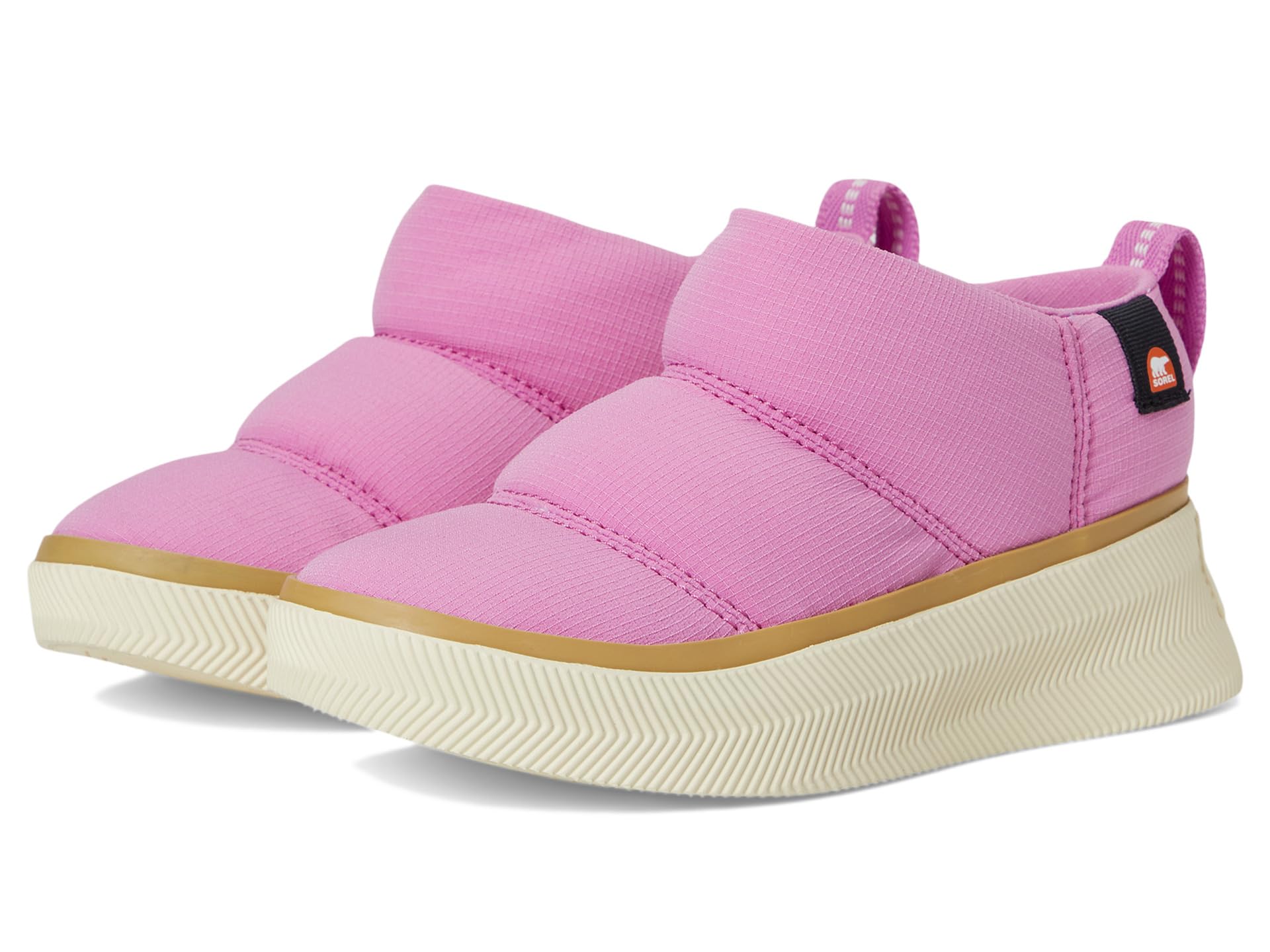 

Ботинки SOREL Kids Out N About Iv Mini Puffy, цвет Orchid/Honey White