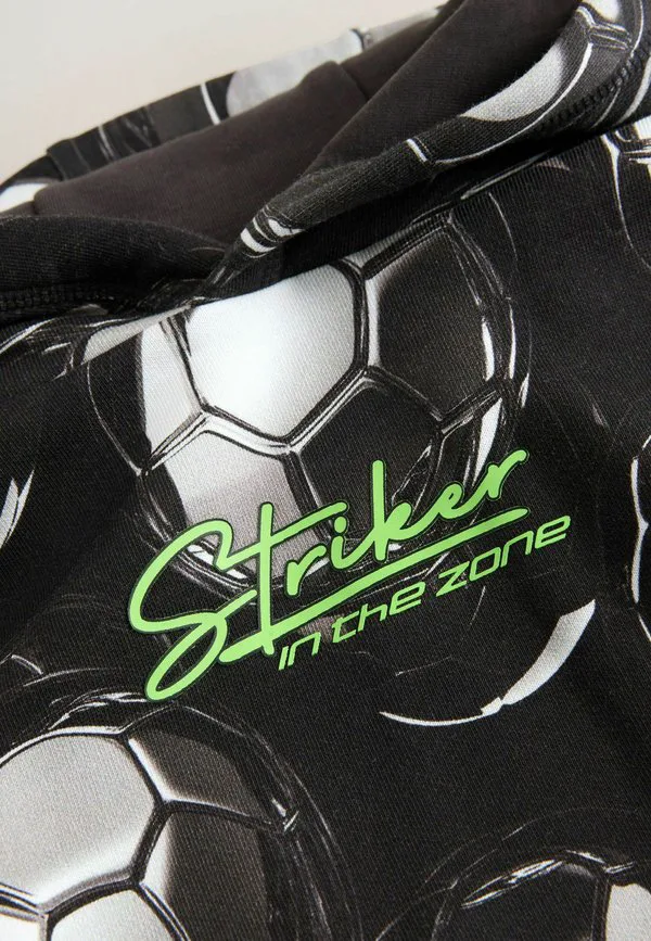Худи с графическим принтом, стандартного кроя Next, Black Football Print — фото 2