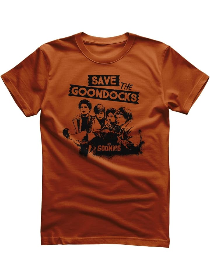 

The Goonies Футболка "Save The Goondocks T-Shirt" оранжевого цвета, Оранжевый, The Goonies Футболка "Save The Goondocks T-Shirt" оранжевого цвета