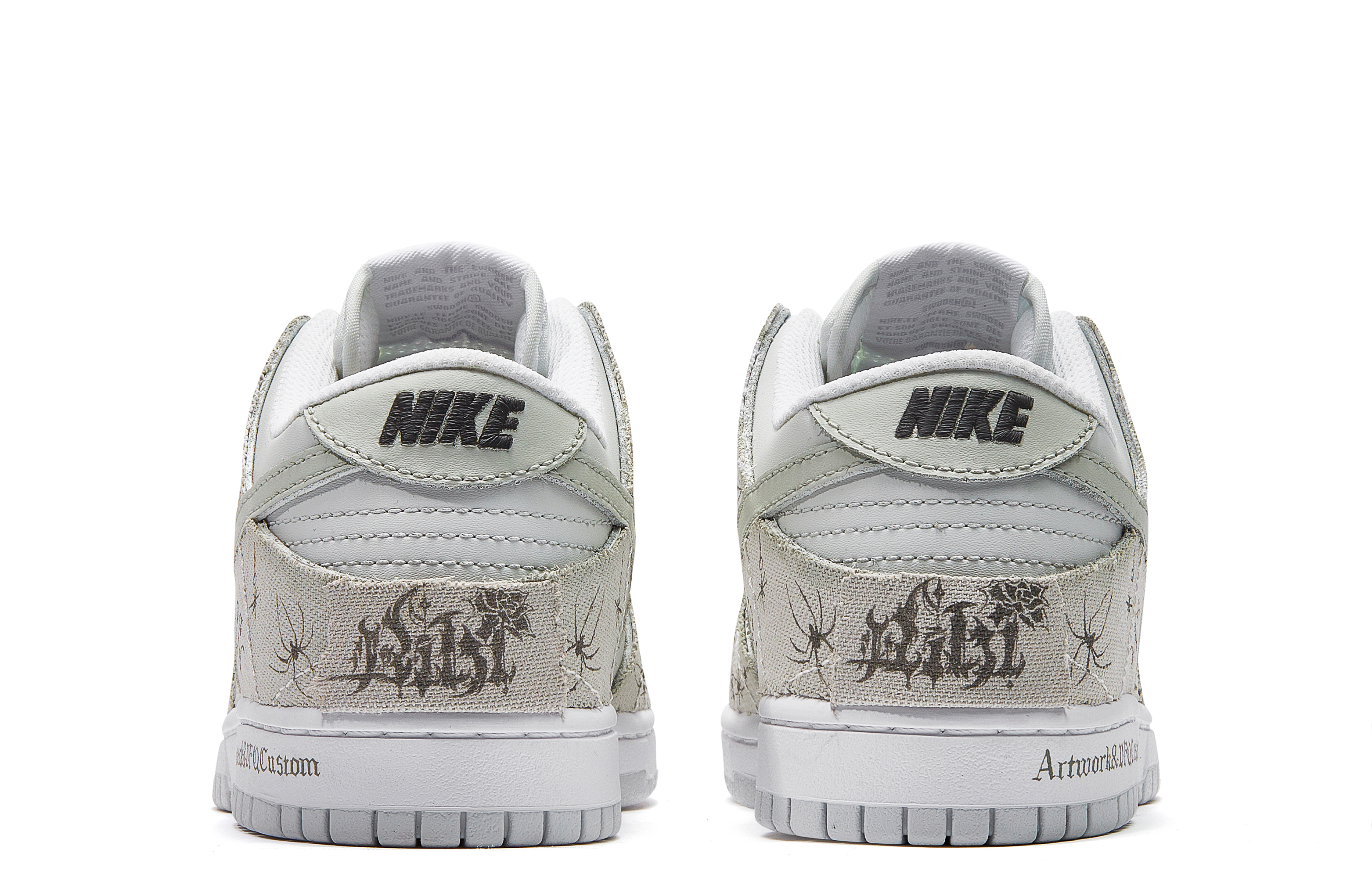 

Кроссовки Nike Dunk Skateboarding Shoes Women's Low-top Grey/white, светло-серый