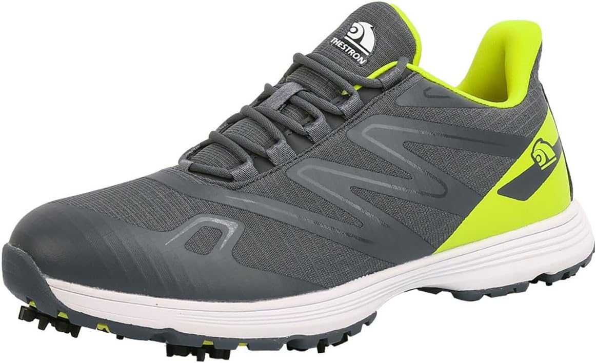 

Гольф обувь с шипами, кроссовки для тренировок и прогулок для мужчин, легкие антискользящие кроссовки для гольфа Omcam, серый