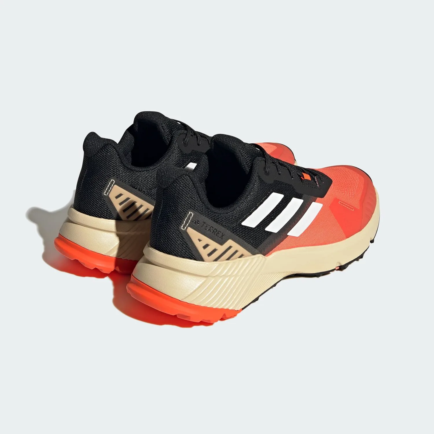 Мужские кроссовки Adidas Terrex Soulstride для трейлраннинга, оранжевый/белый/черный — фото 3