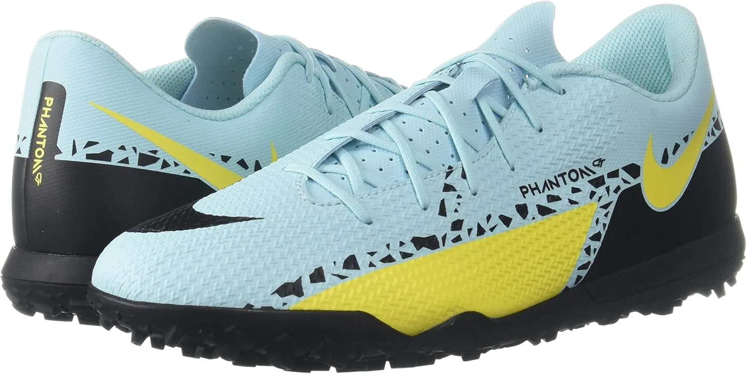 Кроссовки Nike Unisex Phantom GT2 Club Tf, Glacier Ice Black Yellow Strike — фото 2