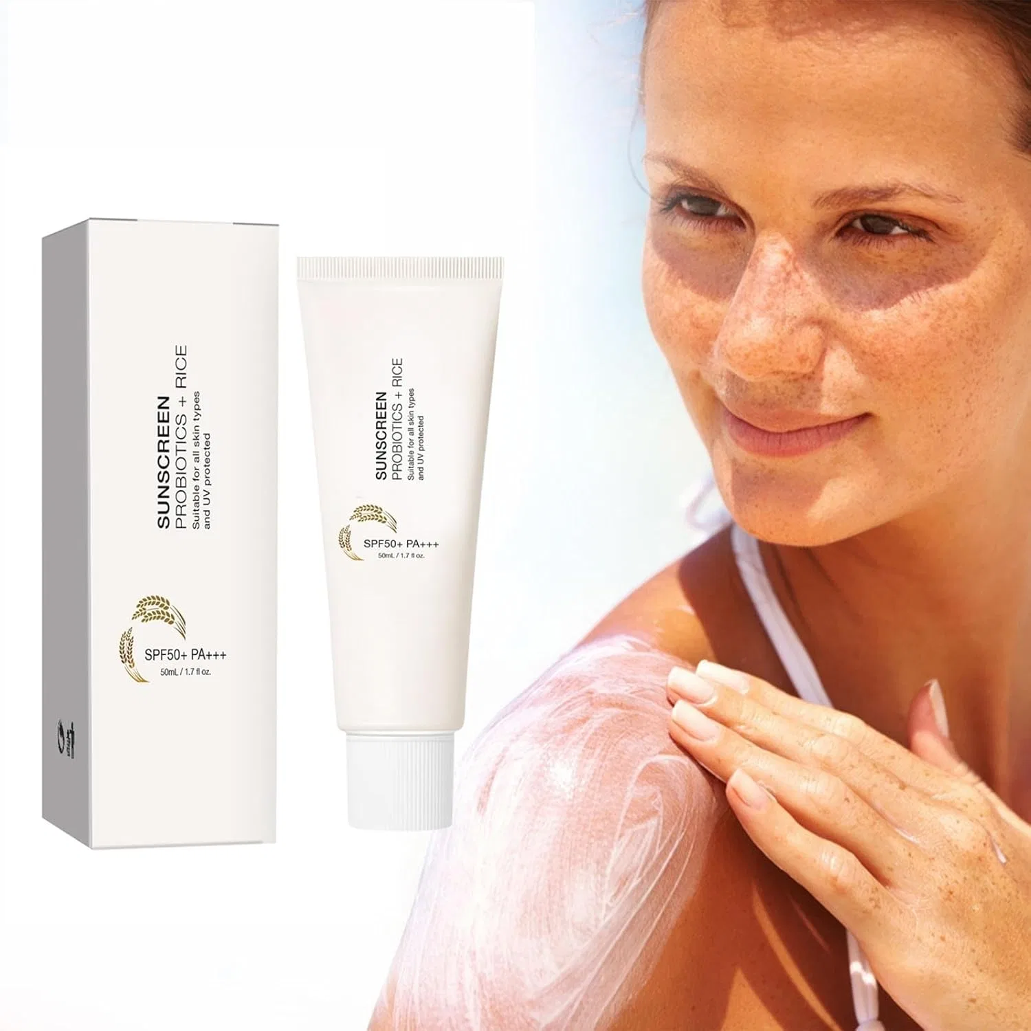 Корейский солнцезащитный крем Relief Sun Rice Probiotics SPF 50+ PA++++ (2 шт.) Bainuai, 2Pc — фото 3