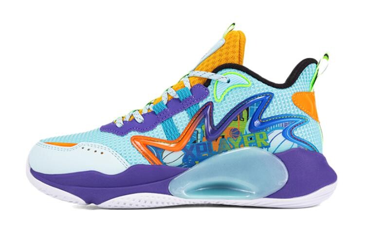 

Детские баскетбольные кроссовки GS Low-top Blue/Purple Xtep, серый
