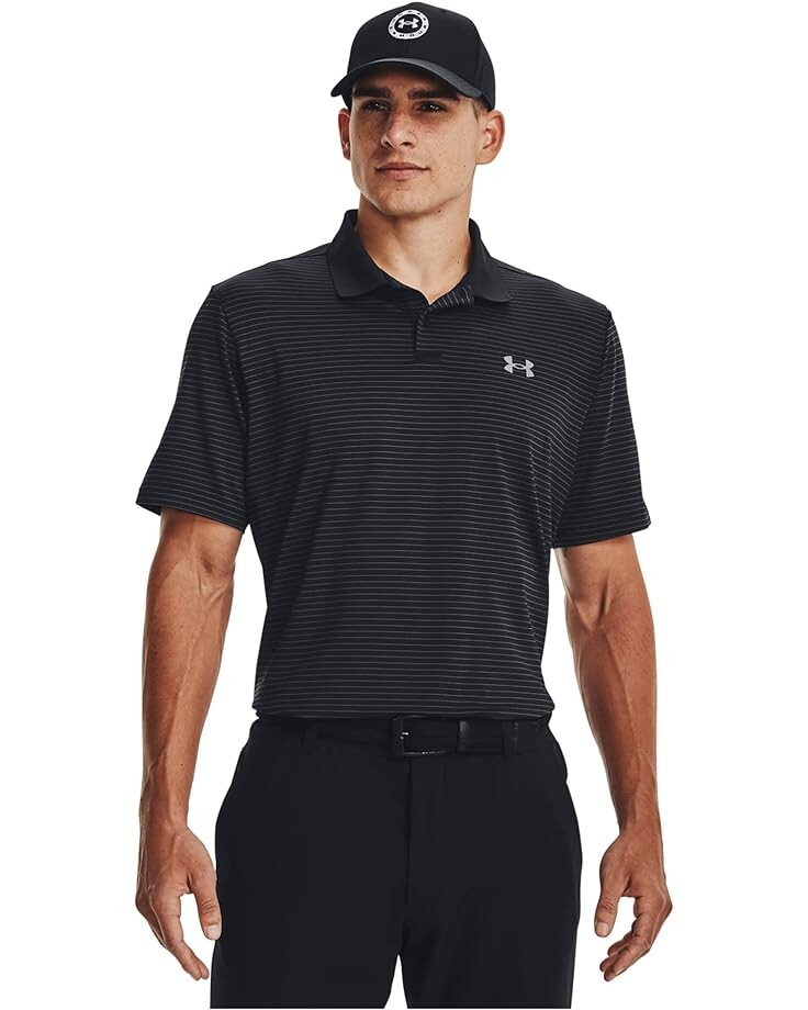 

Поло Under Armour Golf Performance 3.0 Novelty, цвет Black/Jet Gray/Pitch Gray