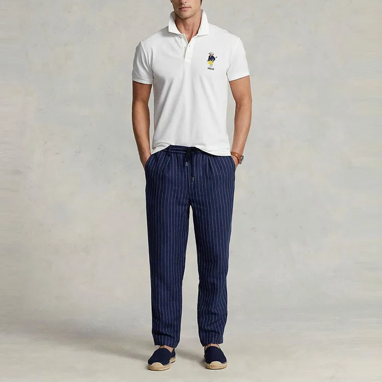 Поло Polo Ralph Lauren с медведем белое — фото 3