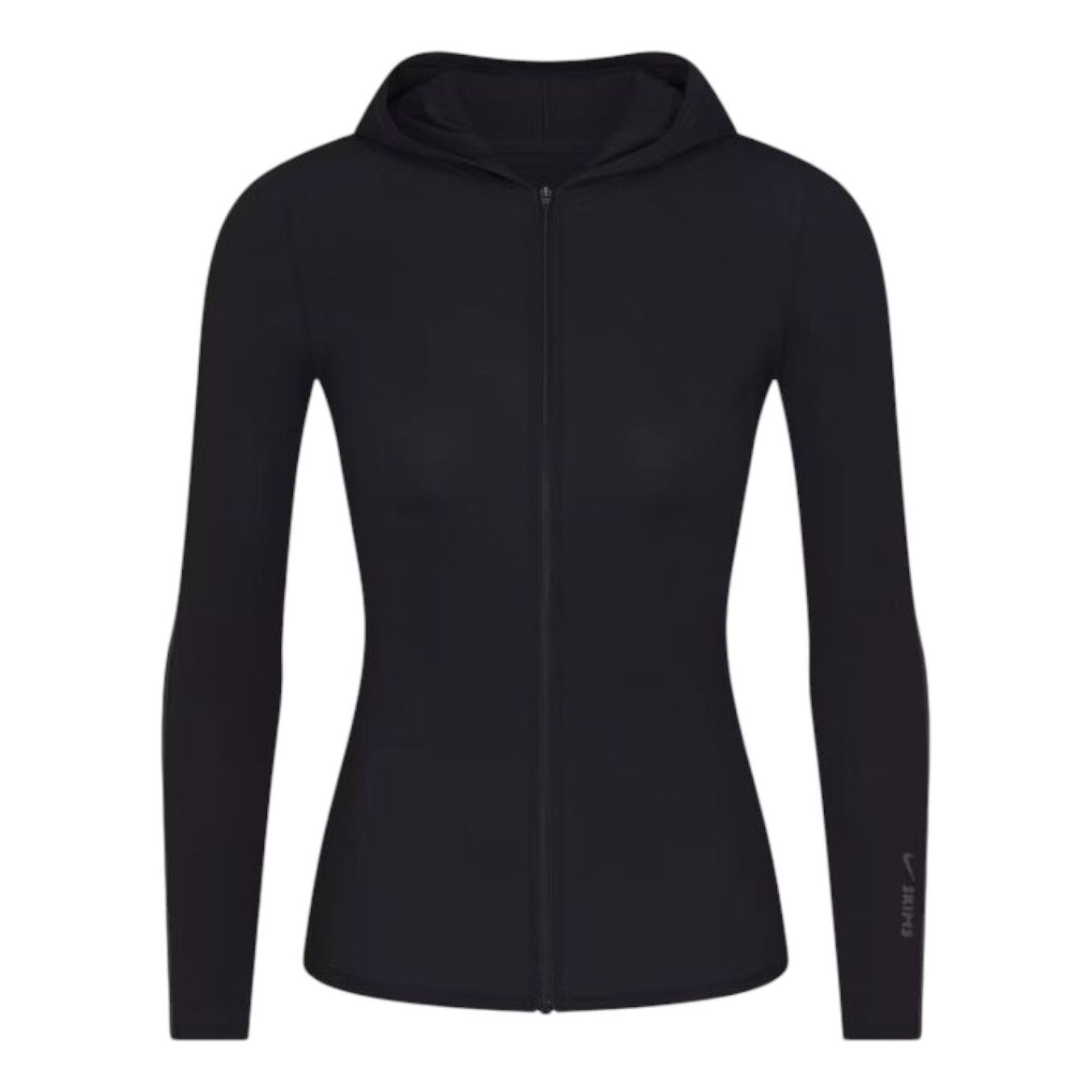 (WMNS) Худи Nike x SKIMS Weightless Layers на молнии, цвет 'Obsidian'