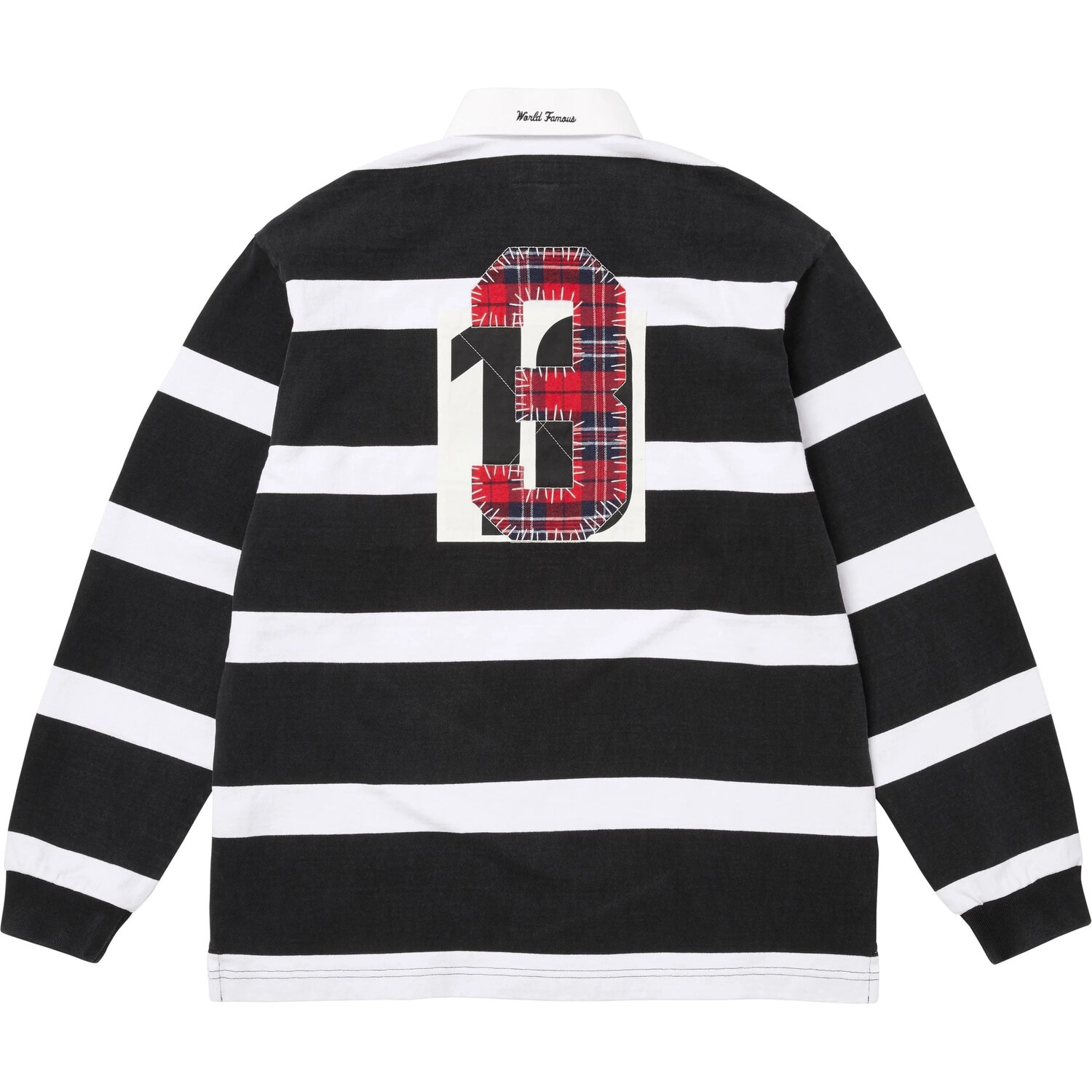 Футболка в полоску Unisex Supreme, белый/черный — фото 2