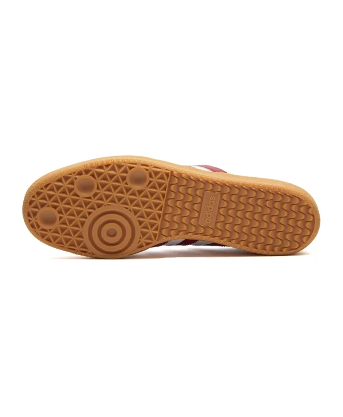 Кроссовки Samba og cloud white burgundy Adidas Originals, белый — фото 3