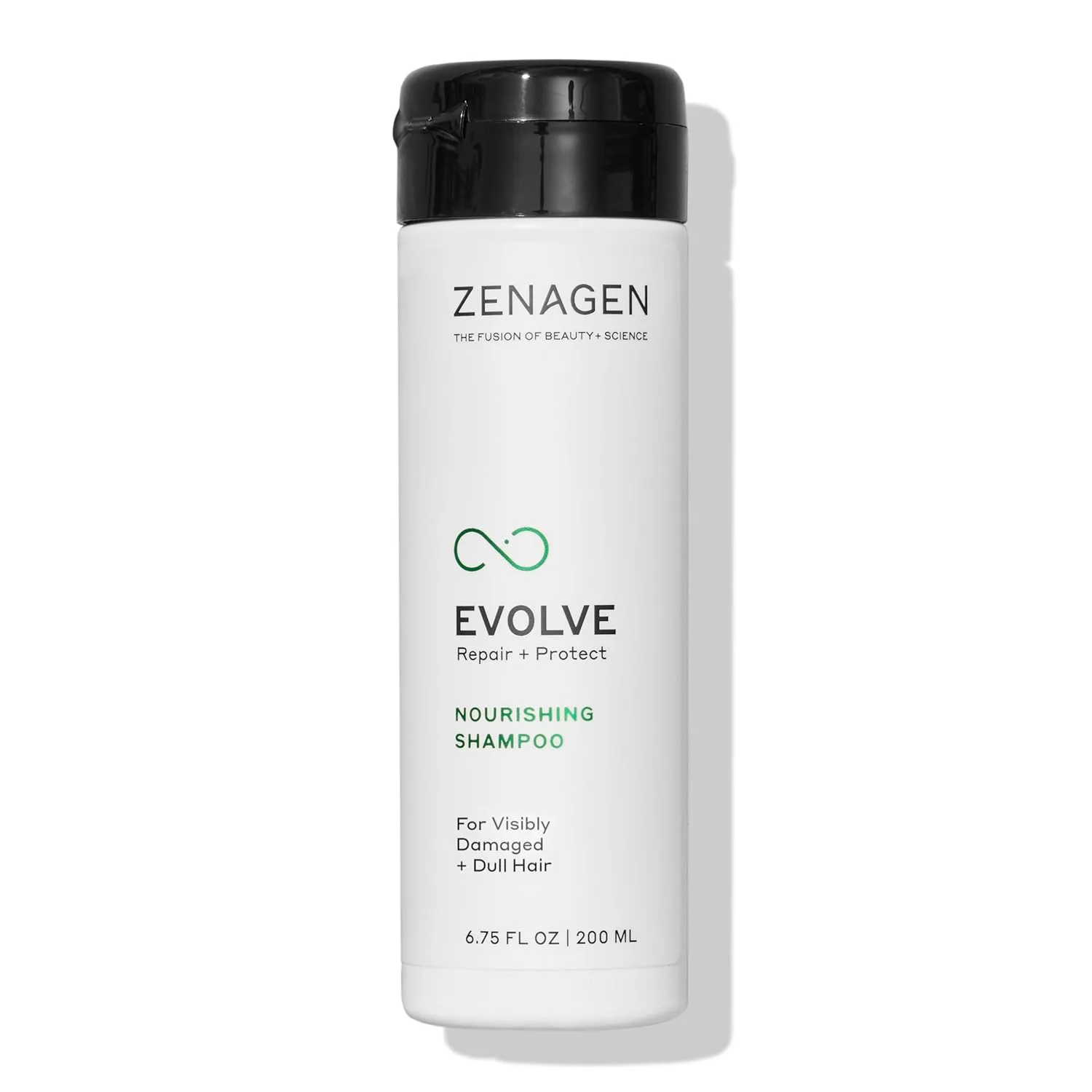 ZENAGEN Evolve Repair + Protect Nourishing Shampoo (Unisex) - восстанавливает и укрепляет поврежденные волосы, способствует увеличению объема, на растительной основе, безопасен для окрашенных волос, веган, для всех типов волос 200 мл (.)