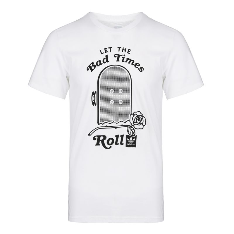 Adidas Originals Мужская белая футболка ROLLTEE — фото 3