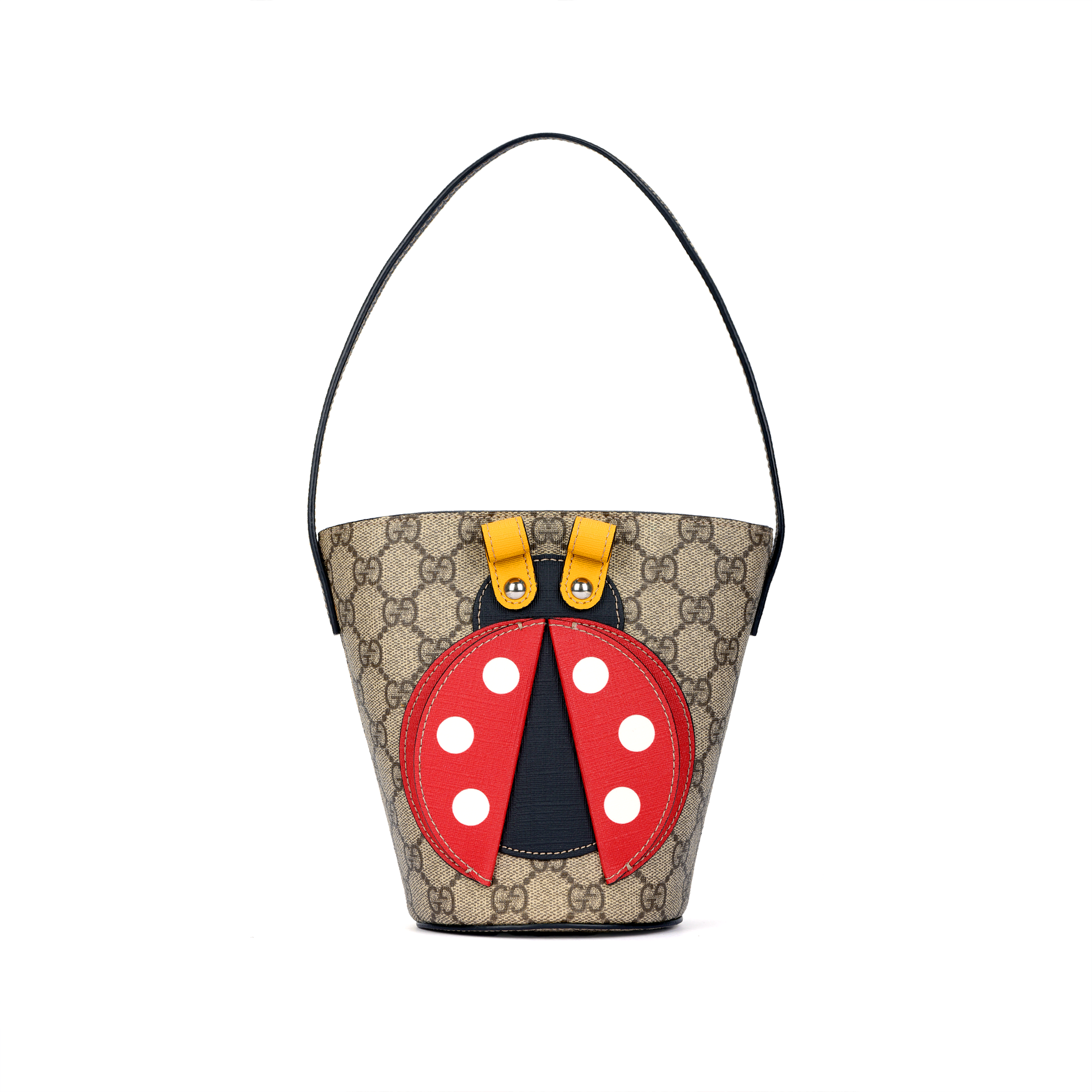 

GUCCI Детская холщовая сумка-ведро Эбони Красный