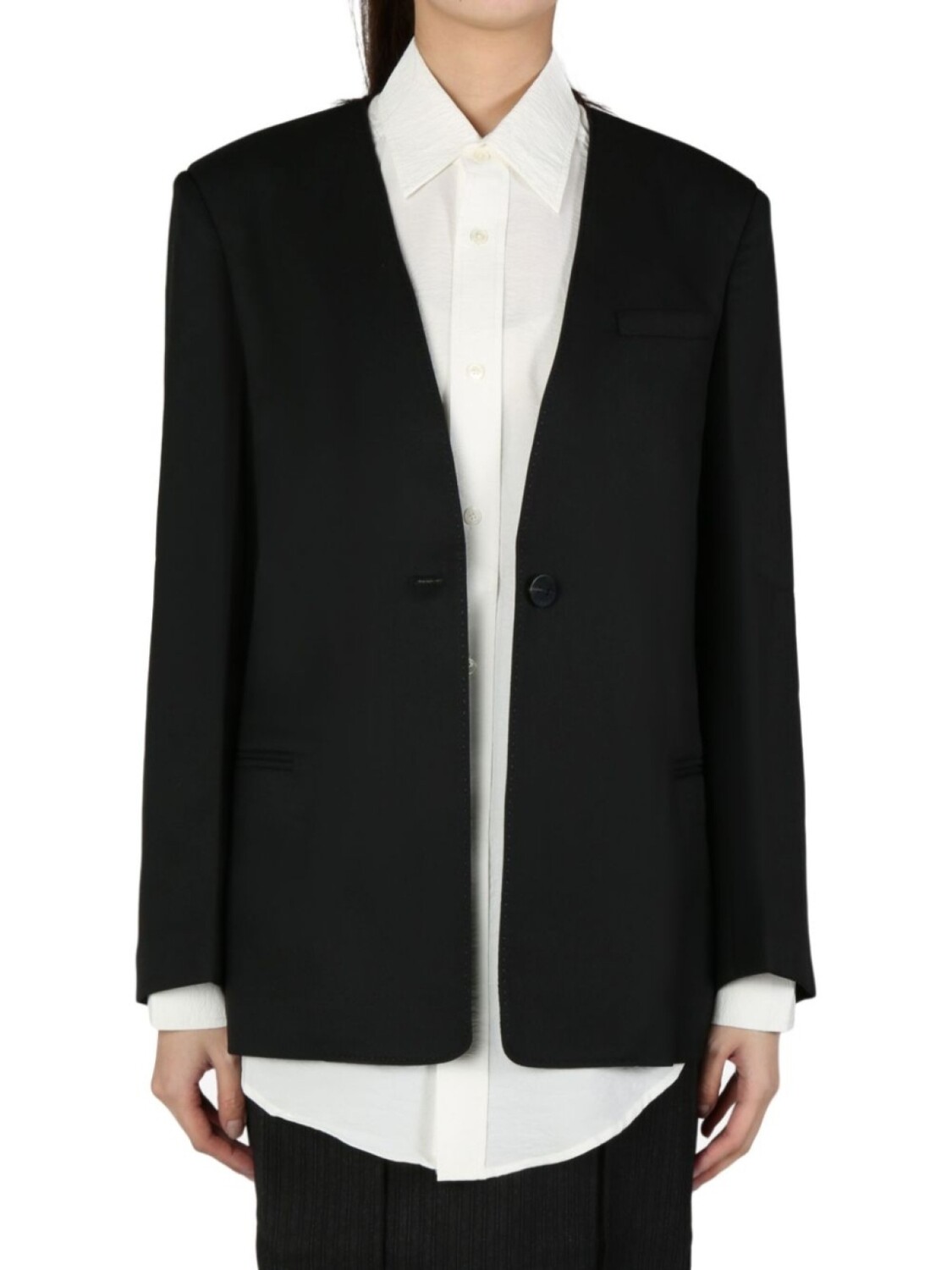 

Однобортный блейзер ATELIER NEW YORK, черный