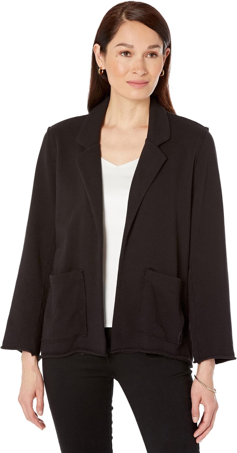 

Блейзер Eileen Fisher Long Blazer in Lightweight Organic Cotton Terry, черный