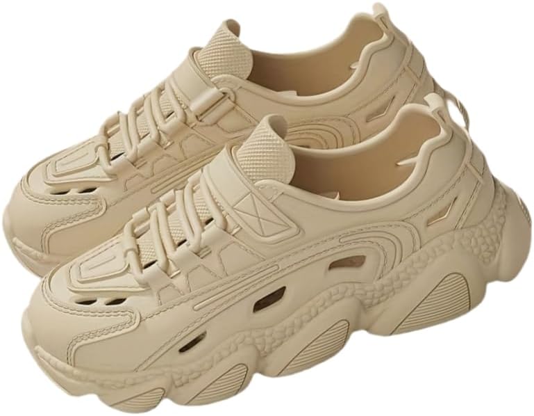 

Мужские спортивные вьетнамки для улицы, водонепроницаемые и противоскользящие с мягкой подошвой и дышащей амортизирующей пяткой, модная обувь для пляжа Hoalox, хаки