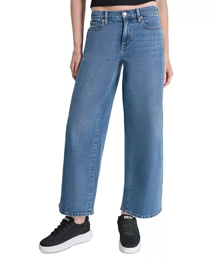 

Джинсы Petite High Rise Wide Leg DKNY Jeans, синий