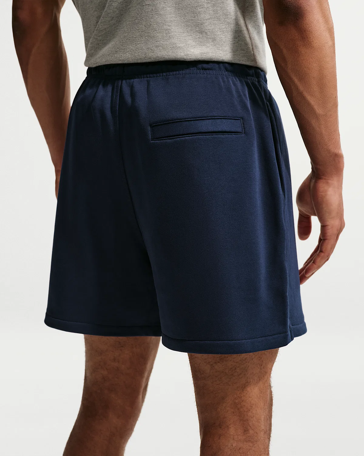 Мужские шорты Nike Club из французского флиса Flow, Obsidian/Obsidian/White — фото 3