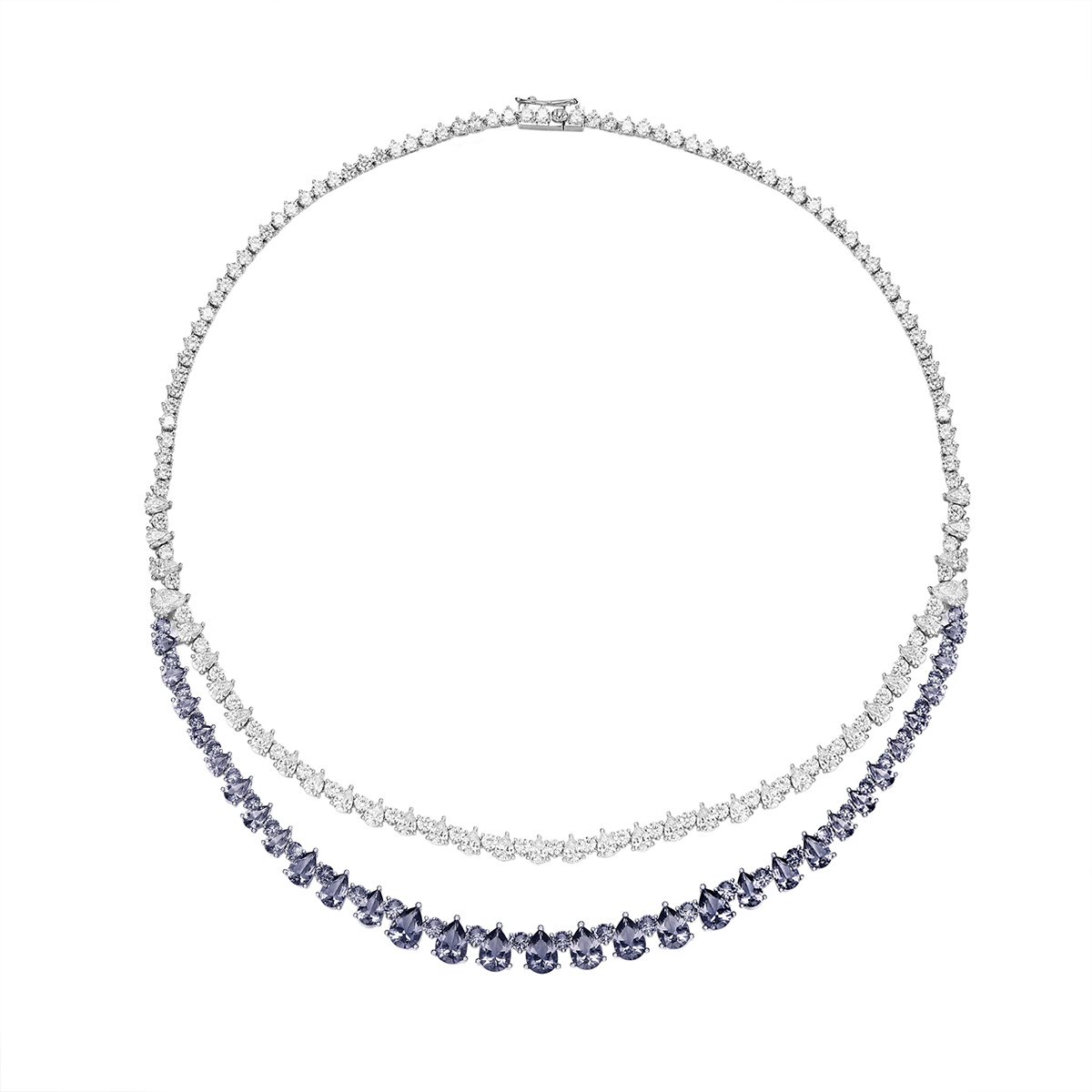 

Apm Monaco Festival 925 серебряное колье для женщин серебристо-белое