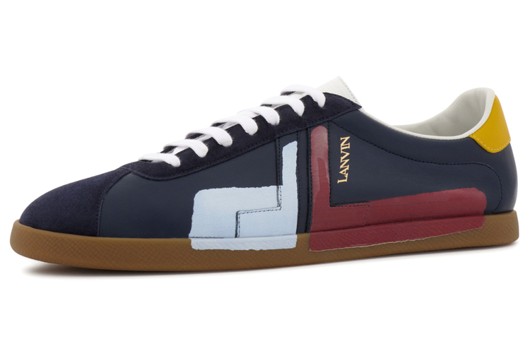 

Glen Low Top Стильные Скейтерские Кроссовки Мужские Морской Синий Lanvin