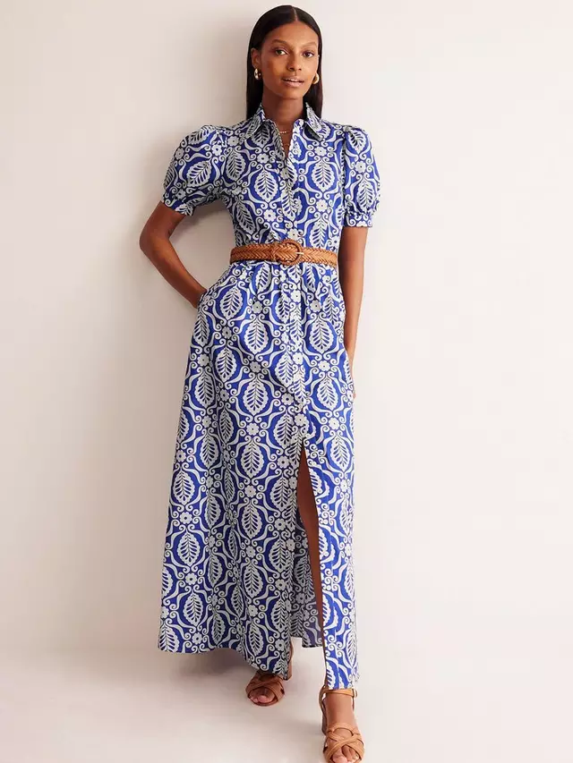 

Платье Boden Alexa Paisley Maxi, цвет blue/white