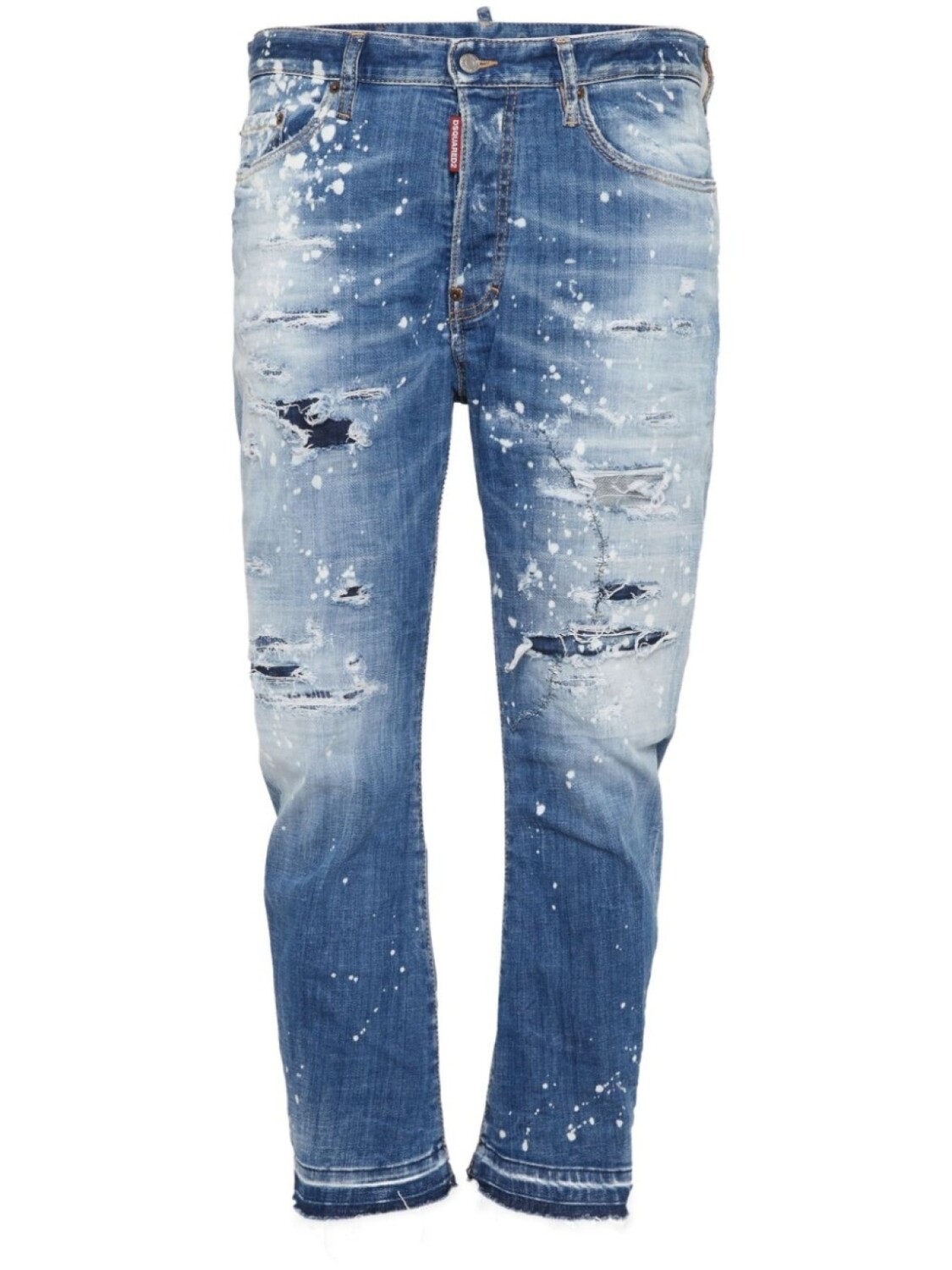 

DSQUARED2 прямые джинсы с эффектом потертости, синий