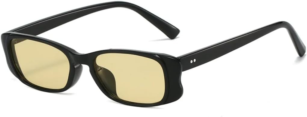 

Солнцезащитные очки с защитой от УФ-излучения UV400 | Компактная и легкая оправа | Линзы конфетных цветов | Для женщин и мужчин | Для занятий спортом на открытом воздухе и вождения DSVIGF, Black Yellow