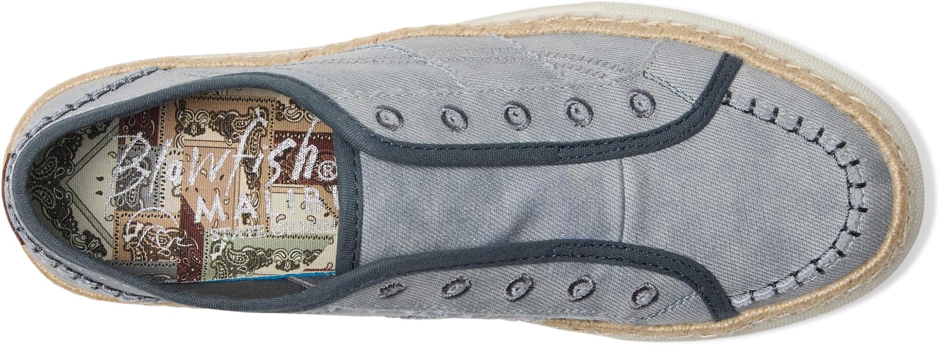 Балетки Blowfish Malibu No Chill Slip-On, цвет Raindrop Grey Twill Fabric — фото 2