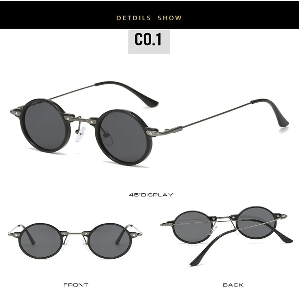 

Мужские солнцезащитные очки в стиле ретро-стимпанк, модные женские очки с прозрачными линзами цвета океана, защита от УФ-излучения UV400 KTUCN, Black Gray