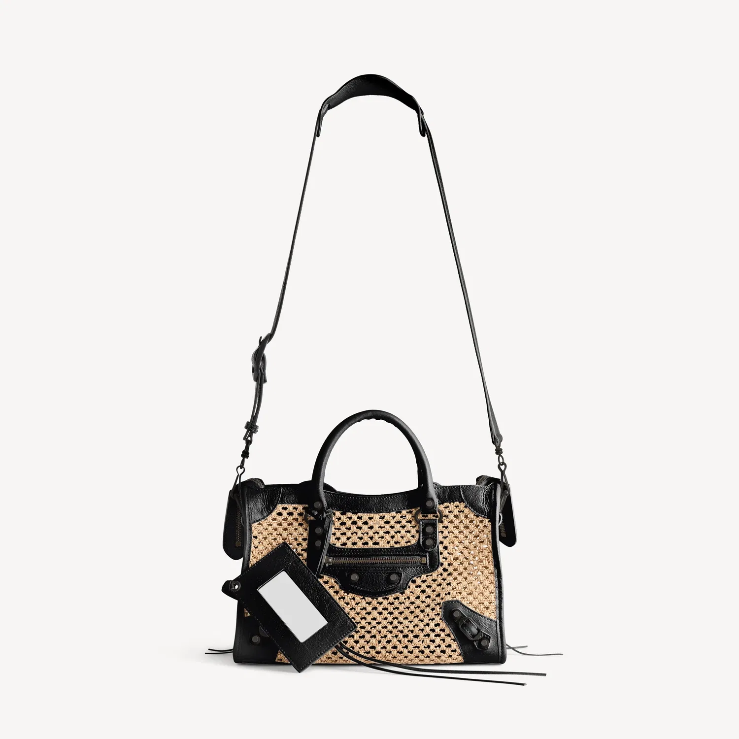 Женская сумка Le City Small в цвете натуральный/черный BALENCIAGA — фото 4