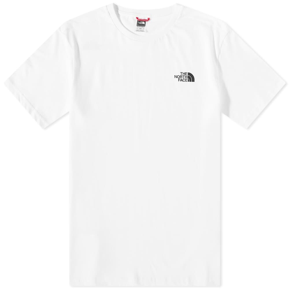 

Простая футболка The North Face с куполом, белый