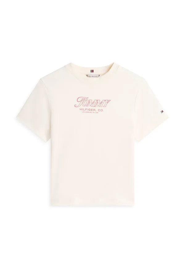 Футболка с логотипом, трикотажное полотно с принтом. Tommy Hilfiger, Calico — фото 4