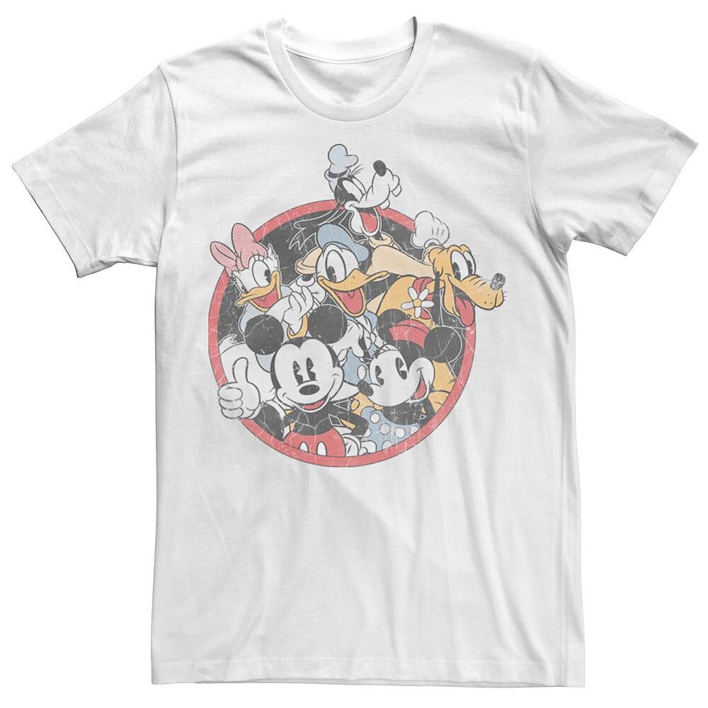 

Классическая мужская футболка Disney's Mickey & Friends Group Shot, белый