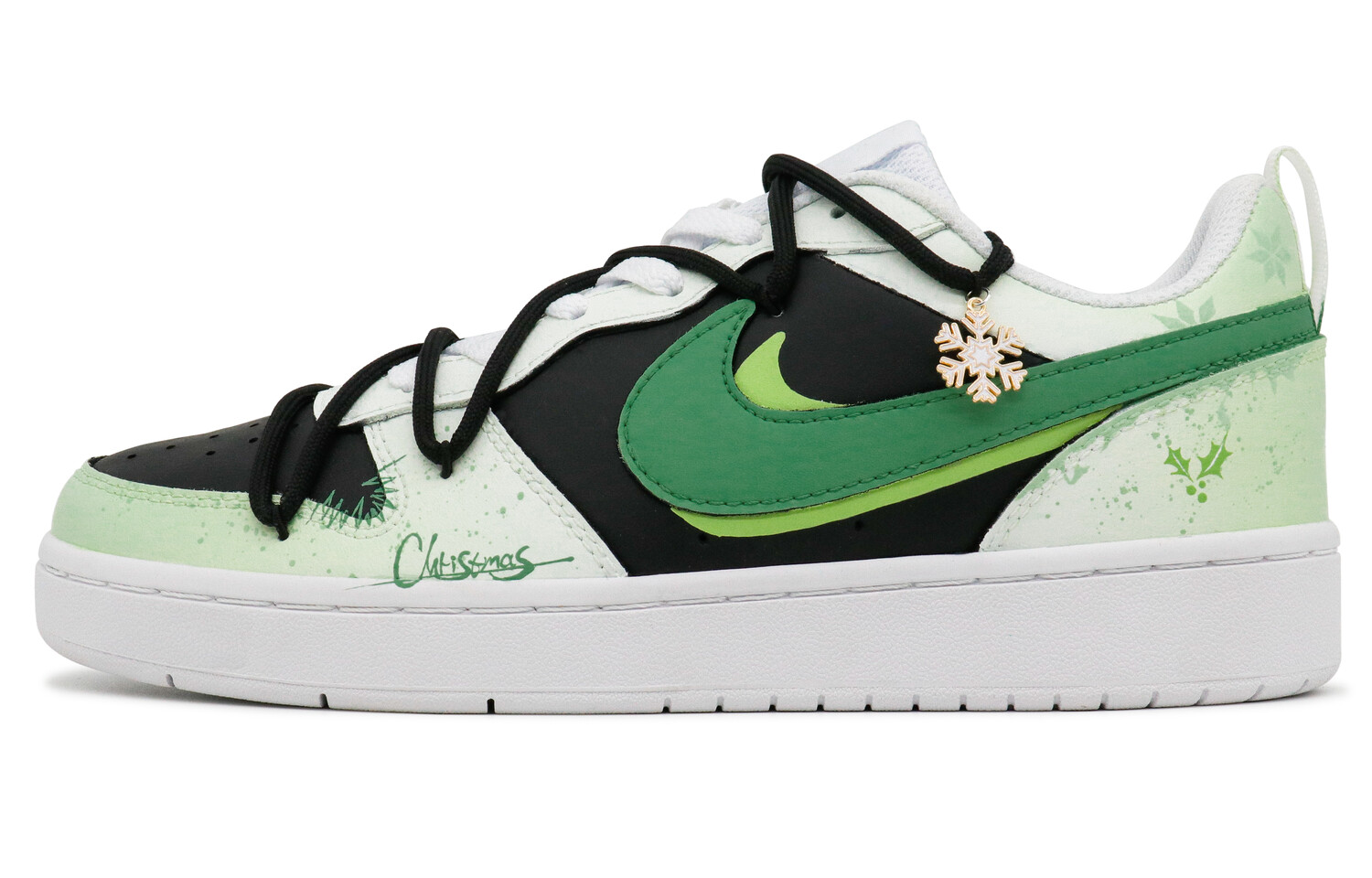 

Кроссовки Nike Skateboarding Shoes Women's Low-top Green/black, цвет Moonset Christmas Island