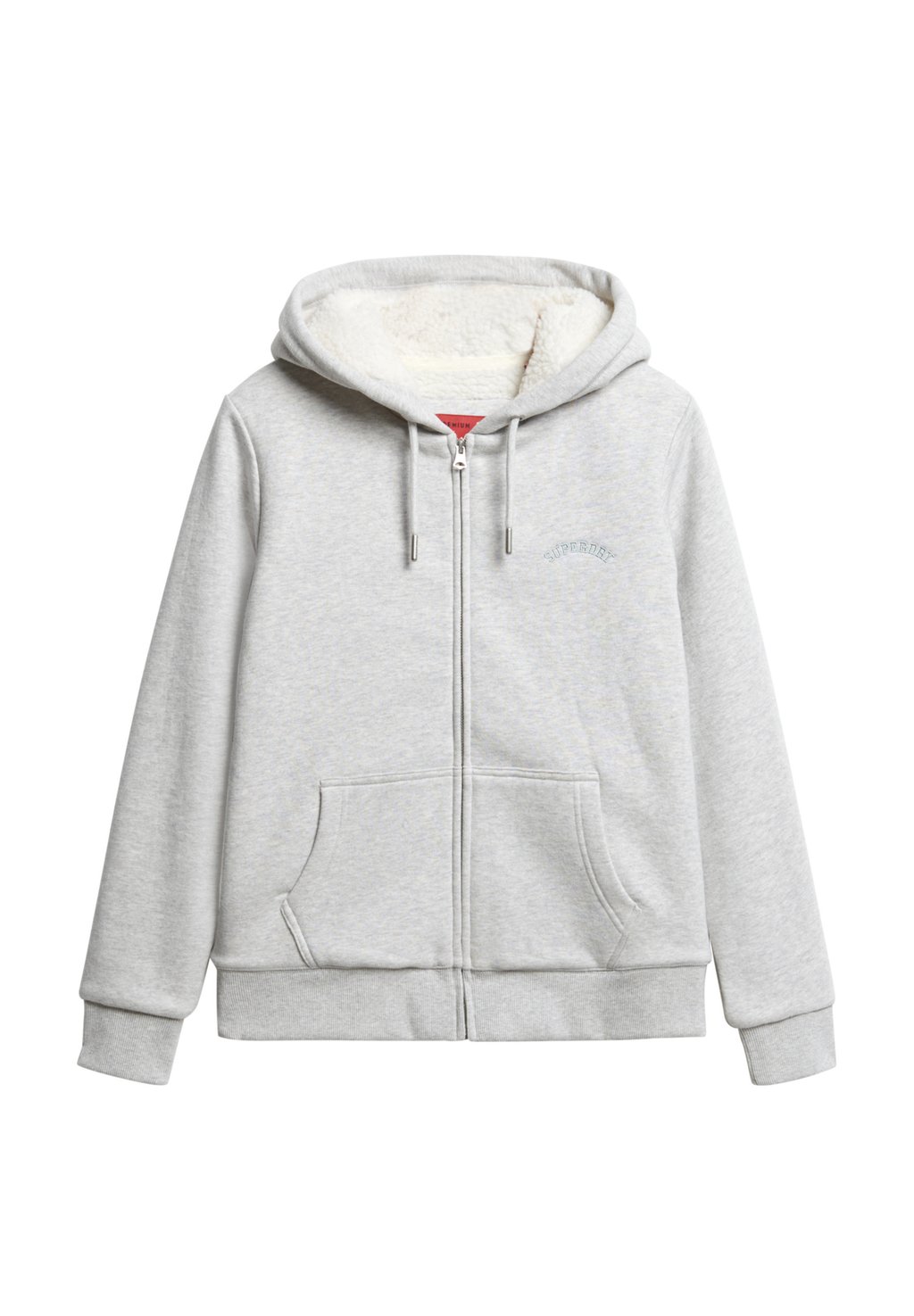 

Толстовка на молнии HOODIE Superdry, светло-серый