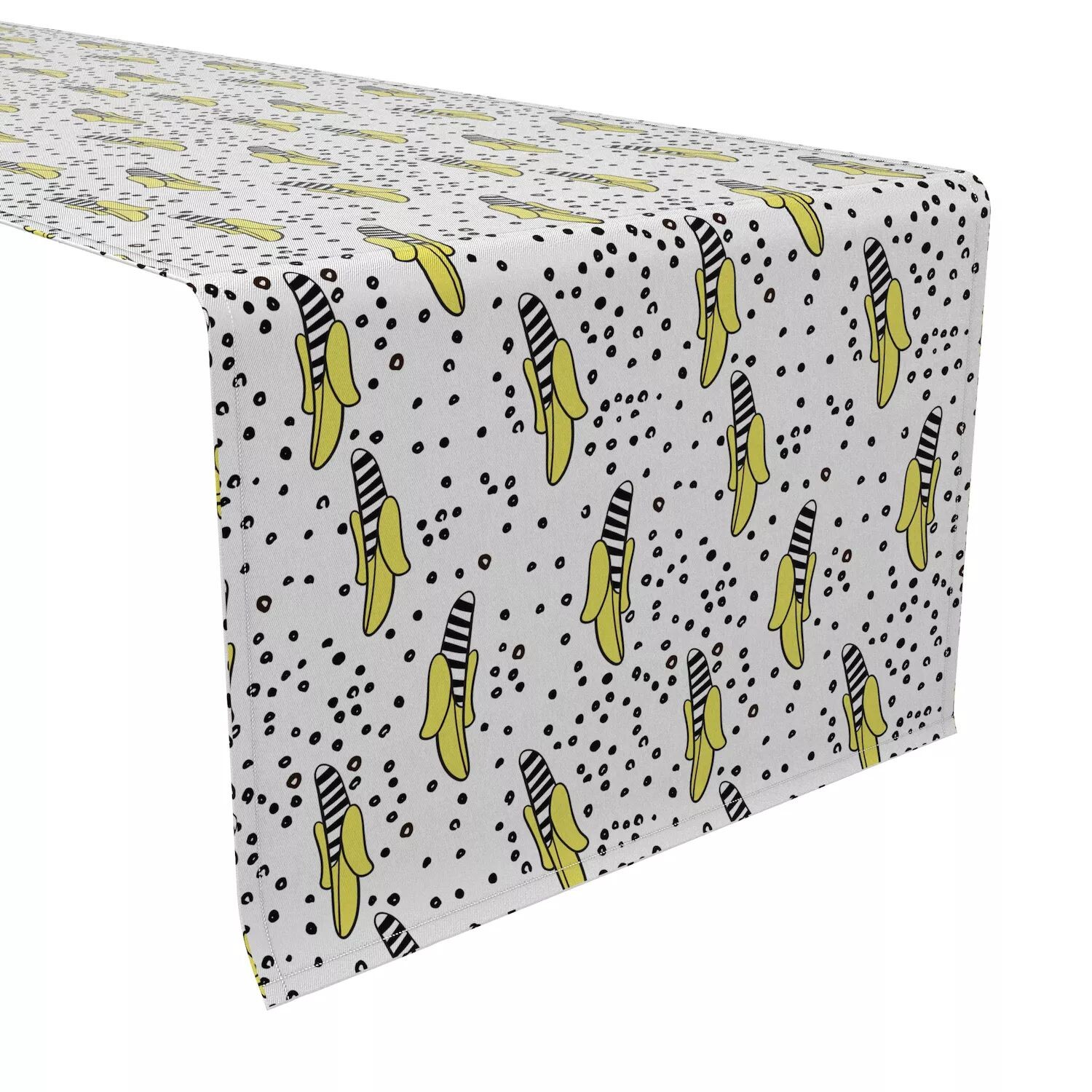 

Настольная дорожка, 100 % хлопок, 16x108 дюймов Modern Banana