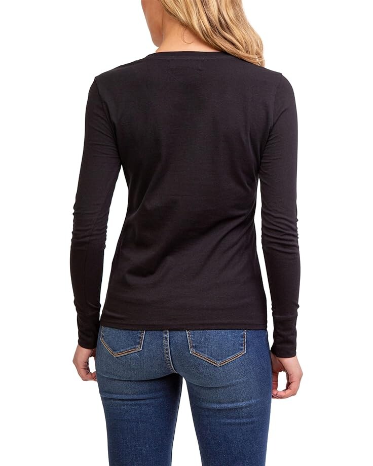 

Футболка U.S. POLO ASSN. USPA Long Sleeve V-Neck Tee, черный