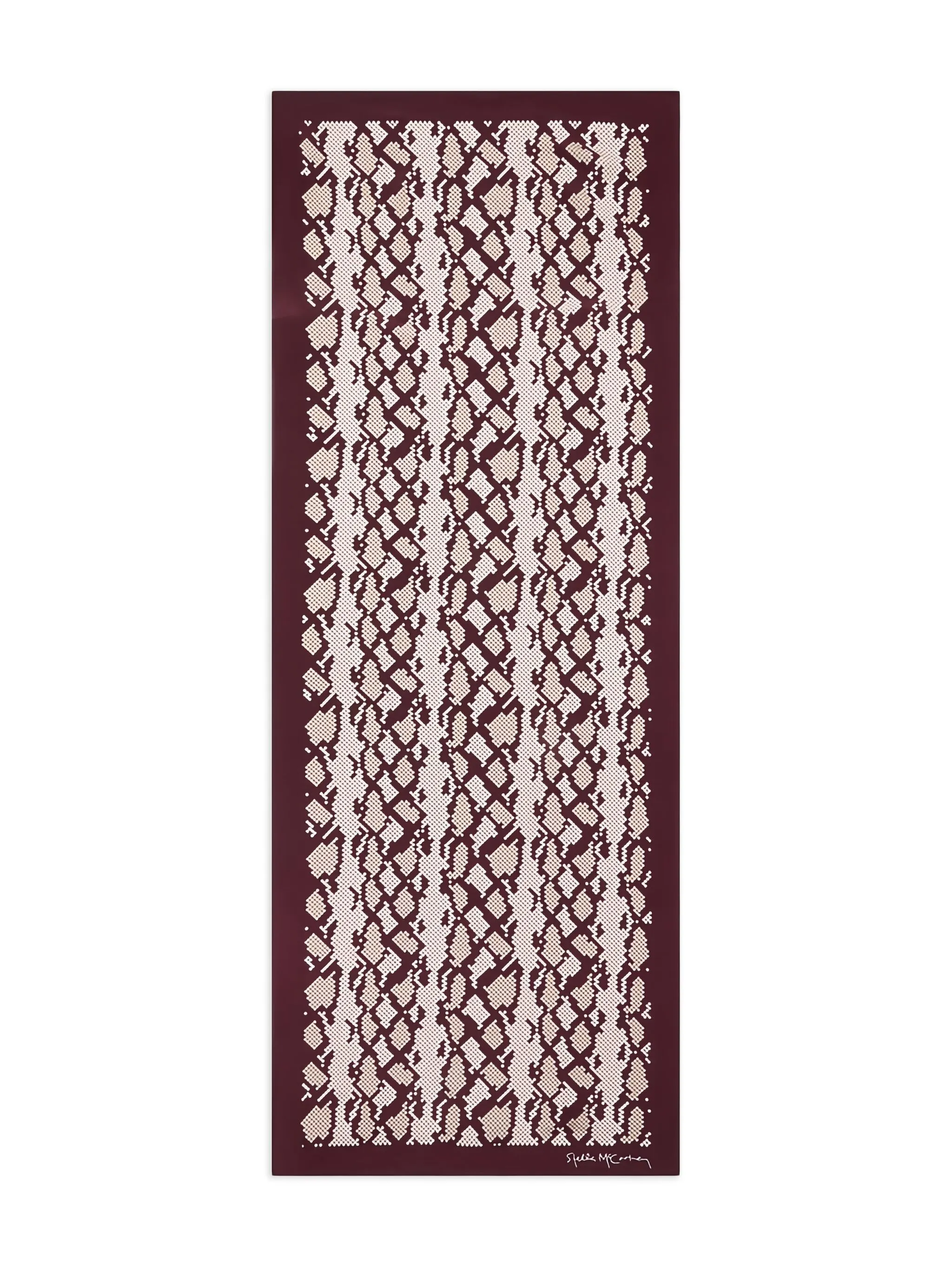 

Шарф с узором Stella Mccartney, красный