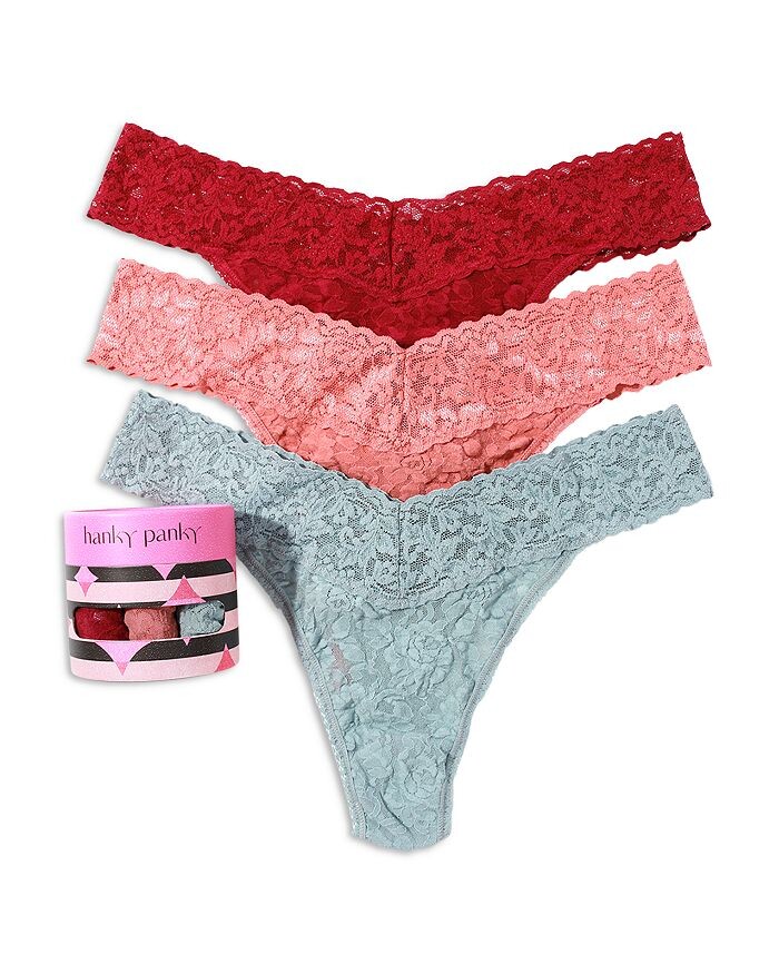 

Трусики Hanky ​​Panky Signature из эластичного кружева с оригинальной посадкой, набор из 3 шт Hanky Panky, мультиколор