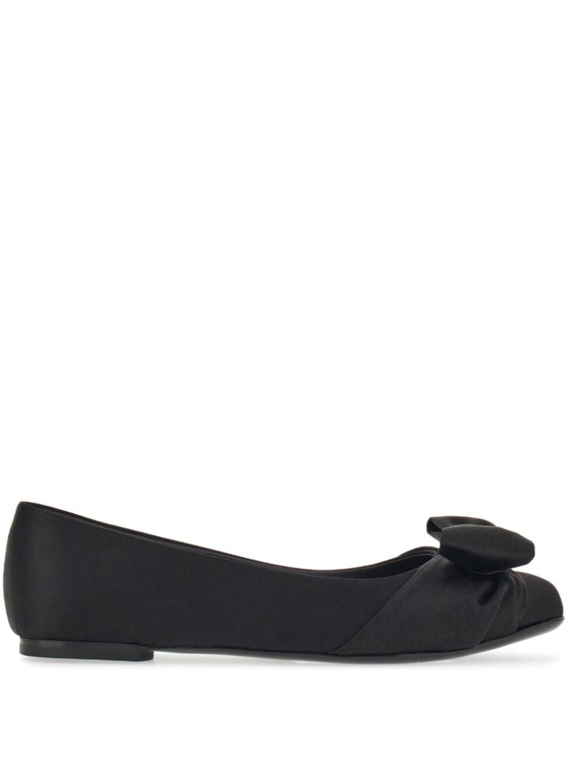 

Ferragamo балетки с бантом Vara Bow, черный