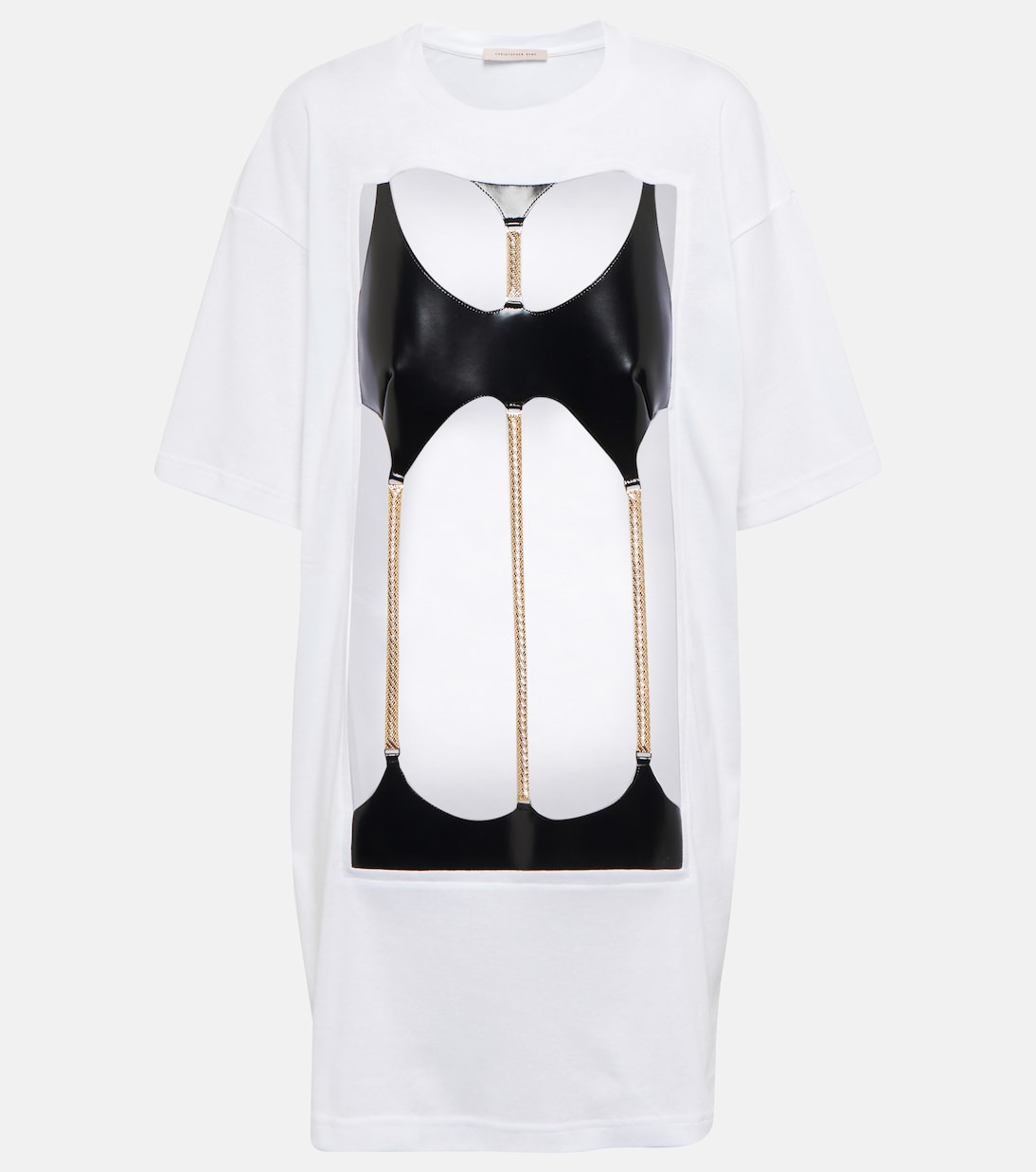 

Футболка из хлопка с декором Christopher Kane, белый