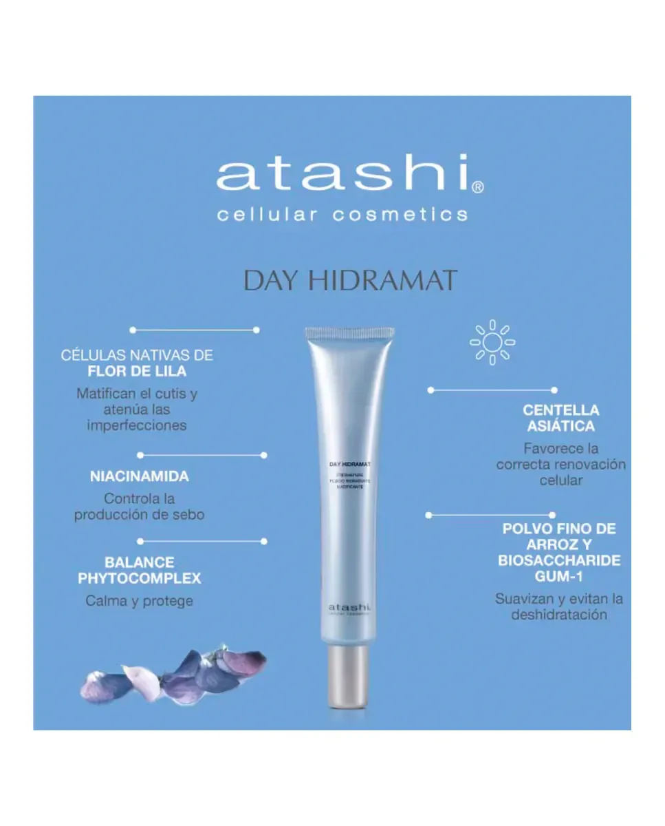 Флюид Atashi — Fresh&Pure Day Гидрамат Матирующий Анти-Неровности Для Жирной Кожи, 50 мл — фото 3