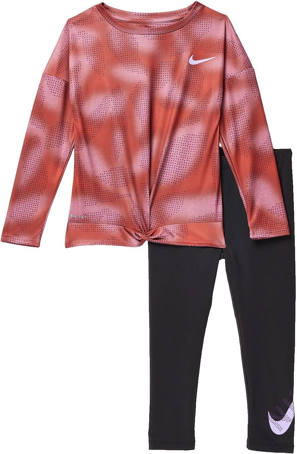 

Детский набор Nike Long Sleeve Tee & Leggings Set, черный