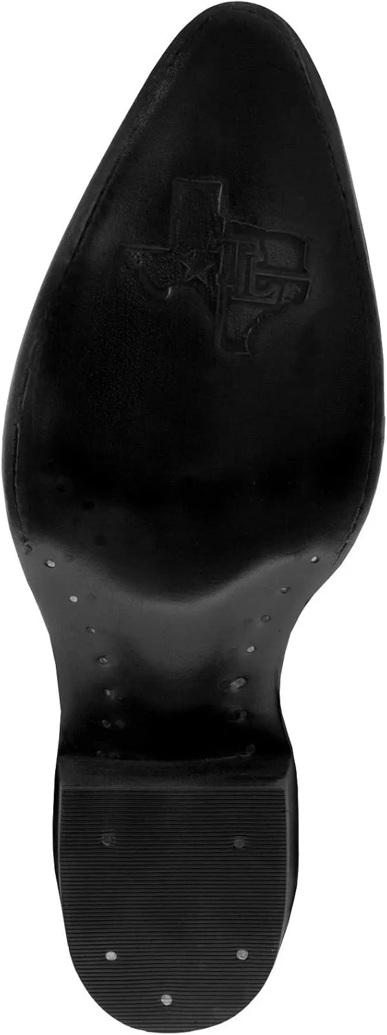 

Мужские ковбойские сапоги Texas Legacy из кожи коньячного цвета с западным дизайном, принтом черепахи и носком J