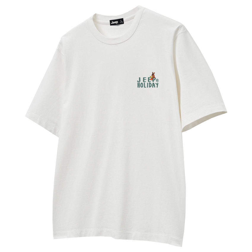 

Футболка унисекс с рукавом дроп-шолдер Jeep, белый