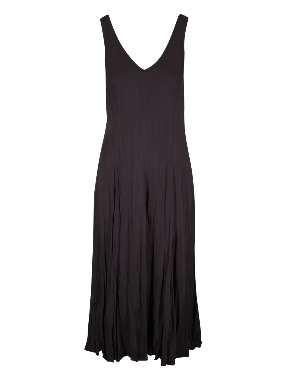 

Платье миди с V-образным вырезом и складками MICHAEL KORS, коричневый