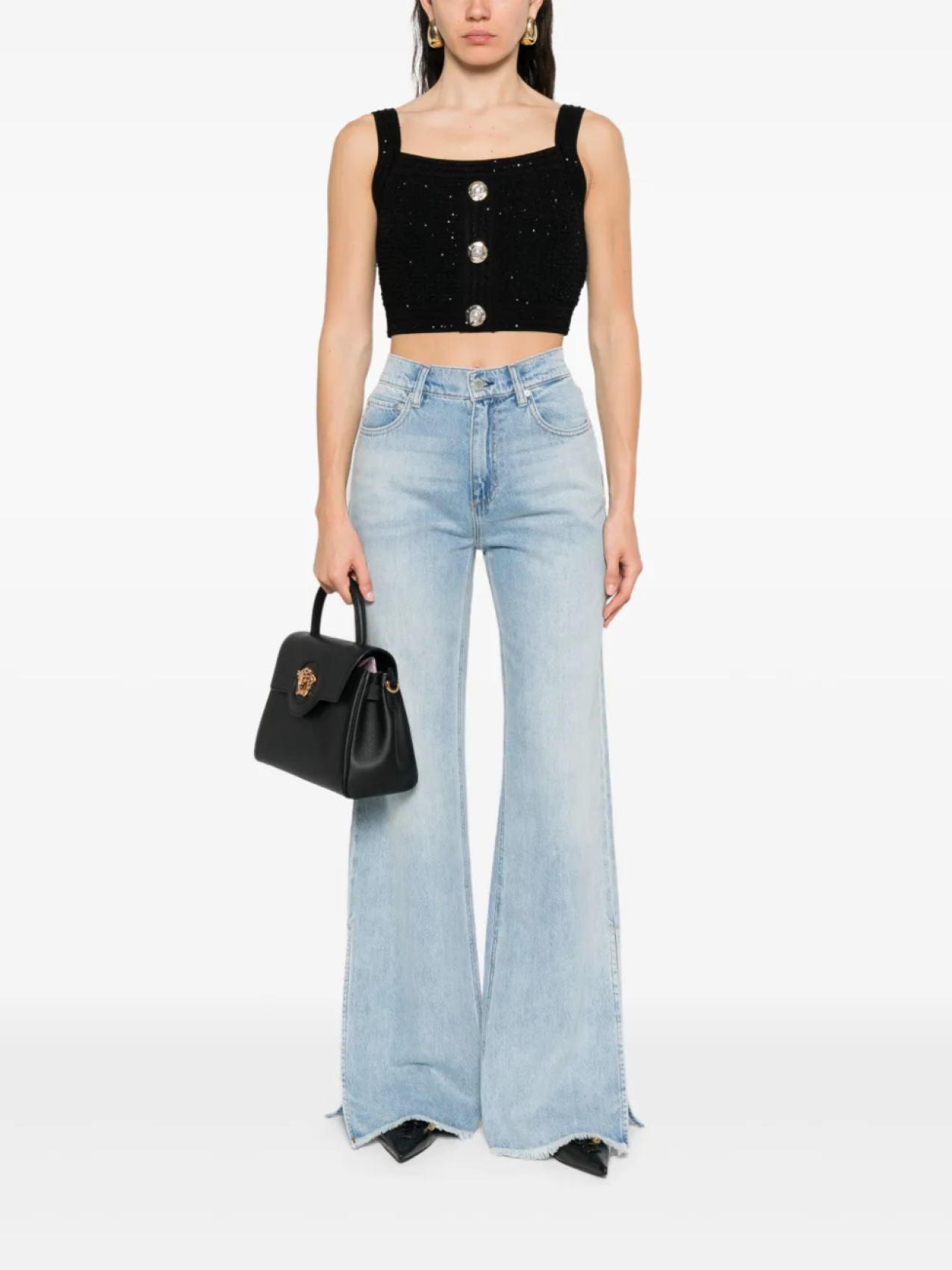 

Элис + Оливия Расклешенные джинсы Weezy Alice + Olivia, синий