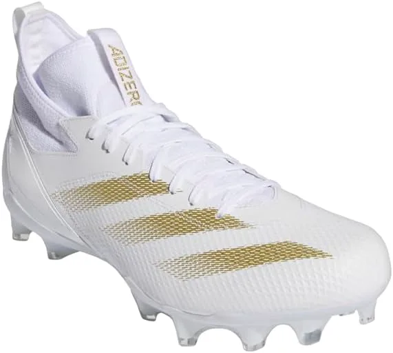 Мужские футбольные бутсы Adidas Adizero Impact+ Premier, белый/металлик — фото 2